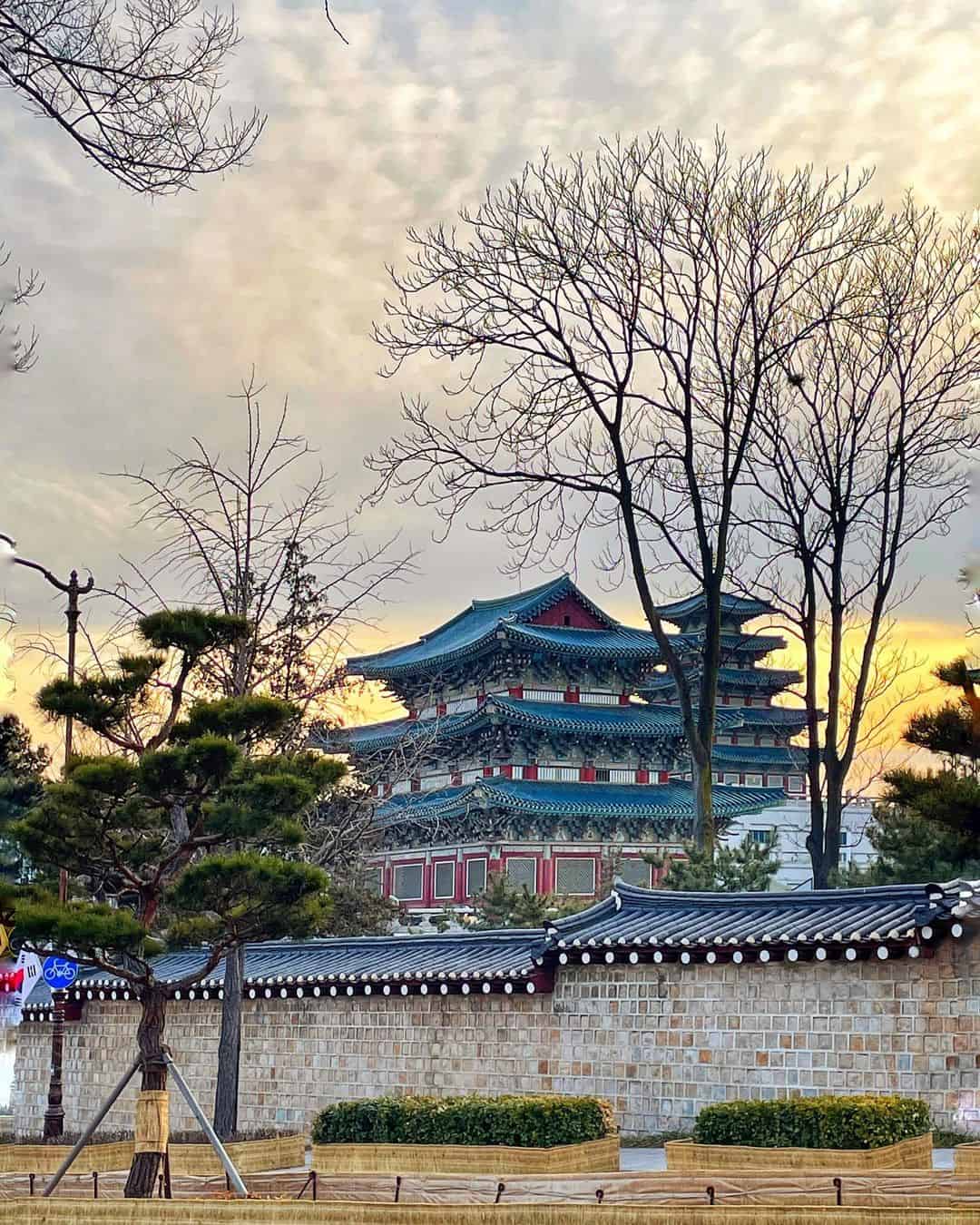 A view of a temple in South Korea