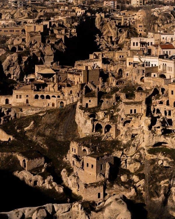 Scenic landscape of Cappadocia