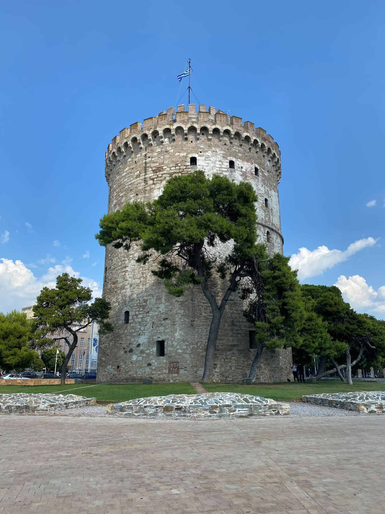 A view of the White Tower in Athens