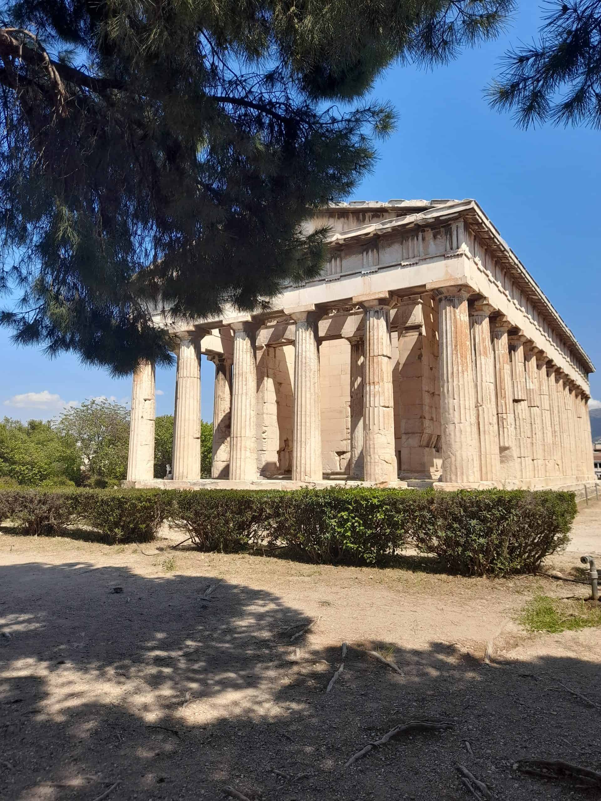 The Temple of Athena in Athens, Greece