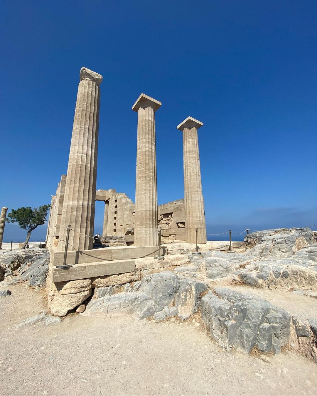 Remnants of the Temple of Olympus in Crete