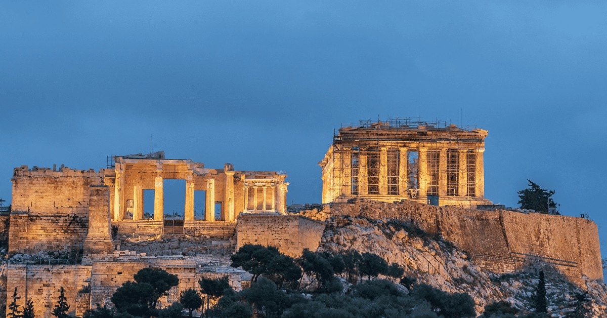 The Acropolis in Athens, Greece