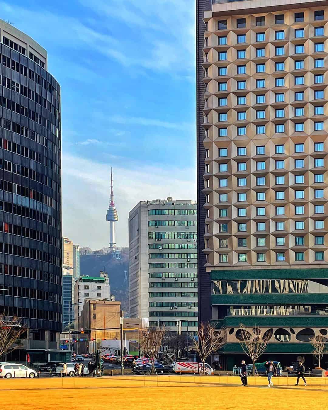 City buildings in Korea