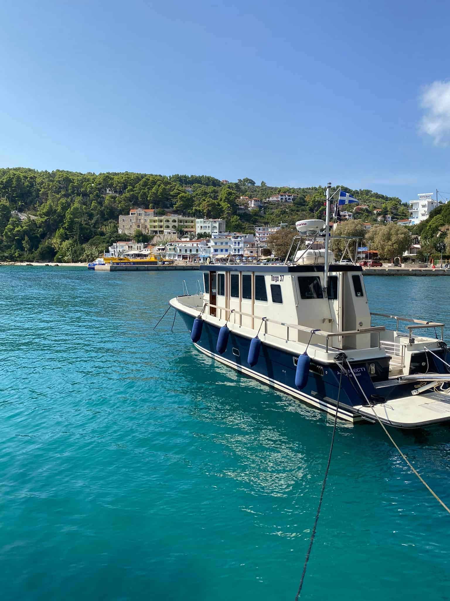 A boat rests at the dock