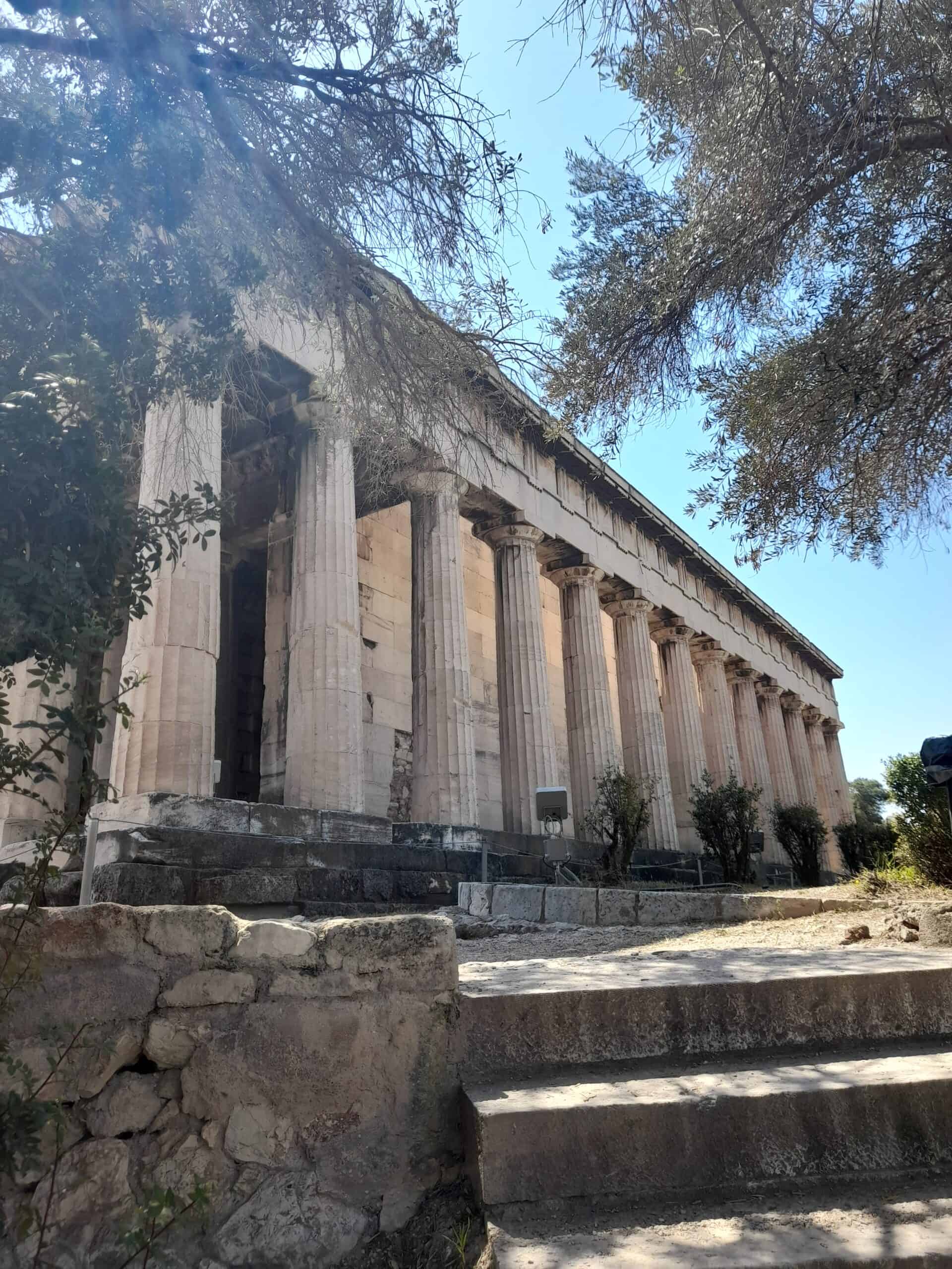 The iconic Greek temple at the Acropolis in Athens