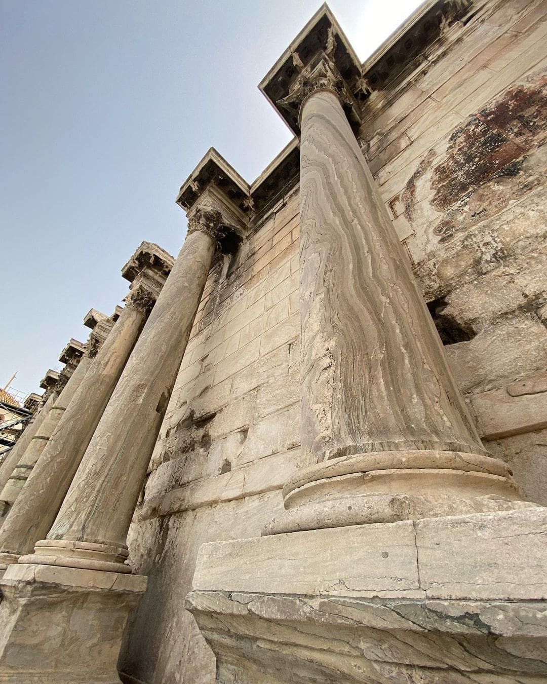 The iconic columns of ancient Athens highlight the city's architectural heritage and its enduring historical legacy