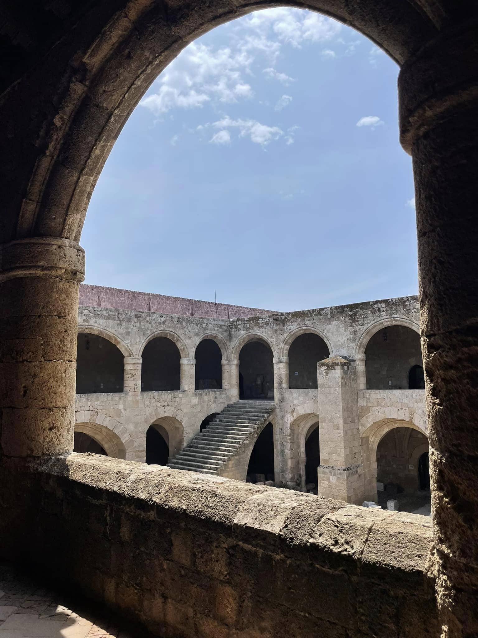 A view from within an ancient stone building