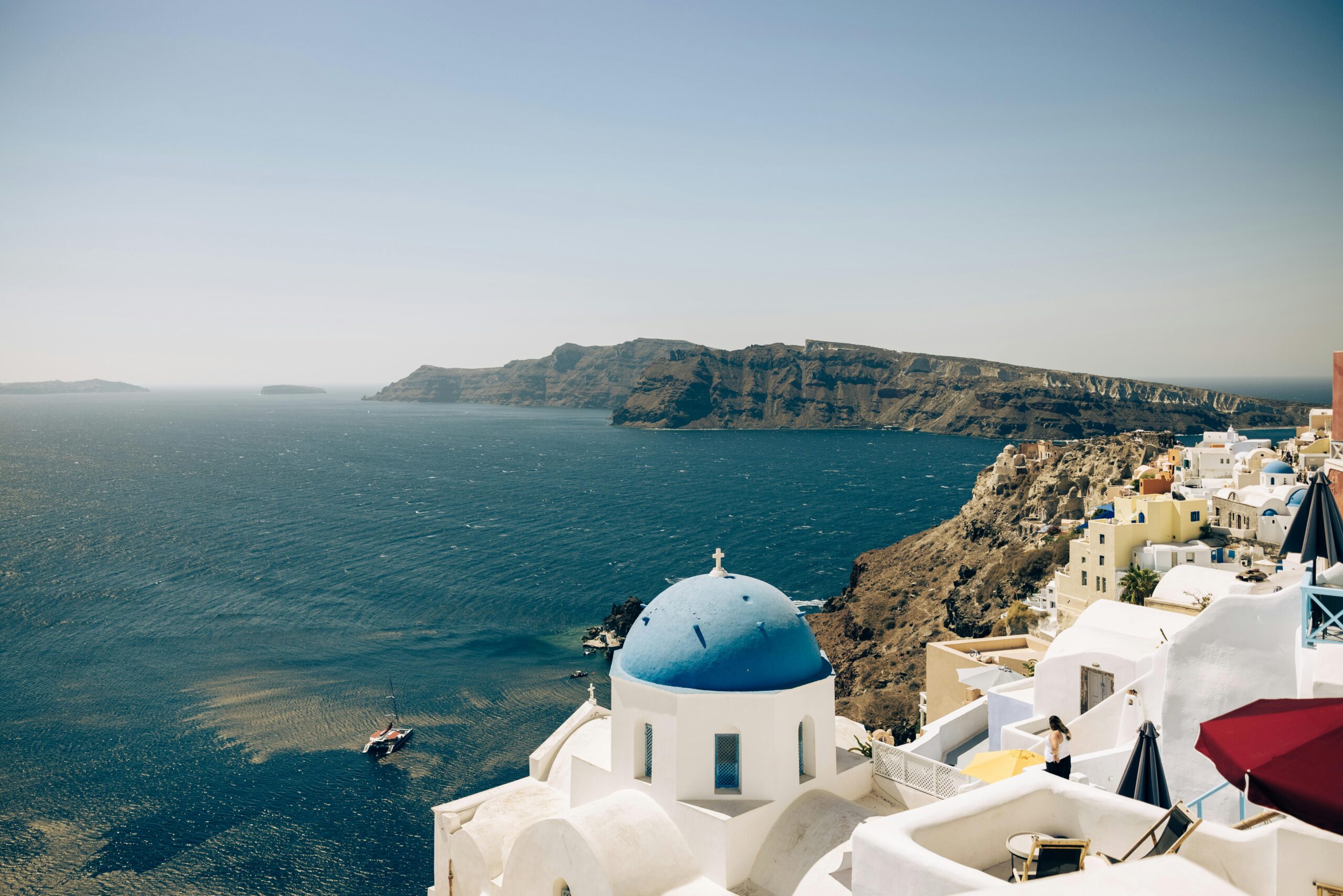 A picturesque view of Oia, Santorini