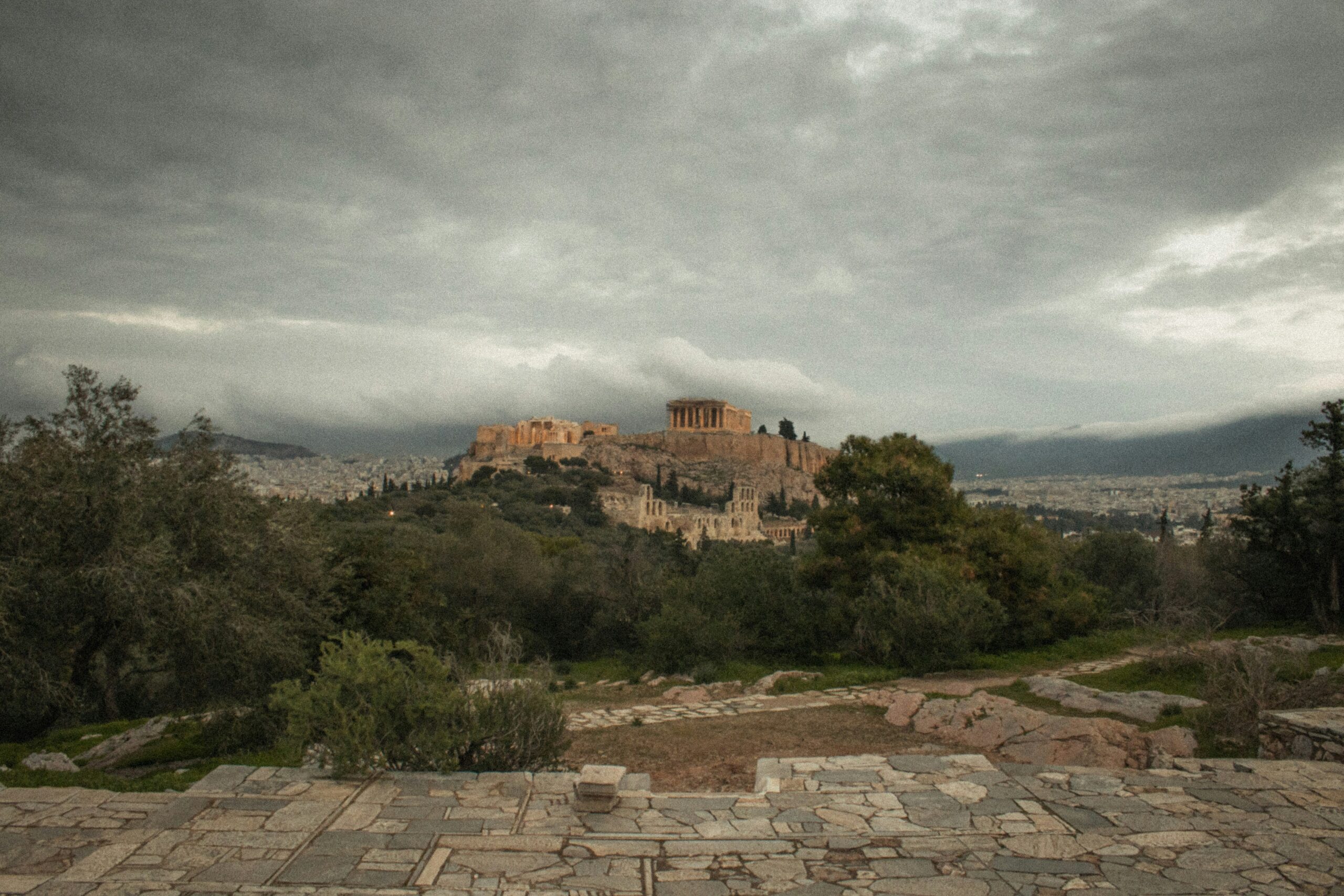 A panoramic view of the Acropolis