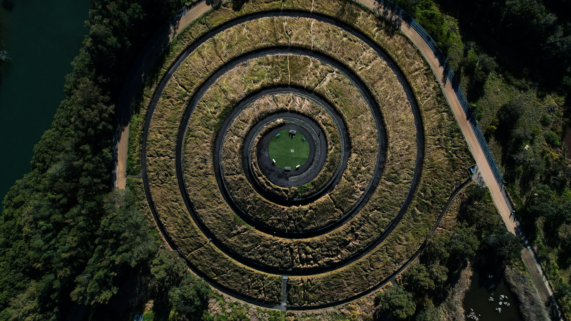 Aerial view of the Olympic Park. Sydney, Australia