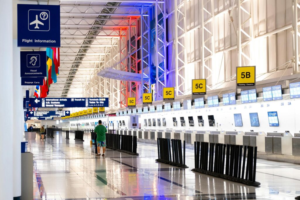 interior of airport