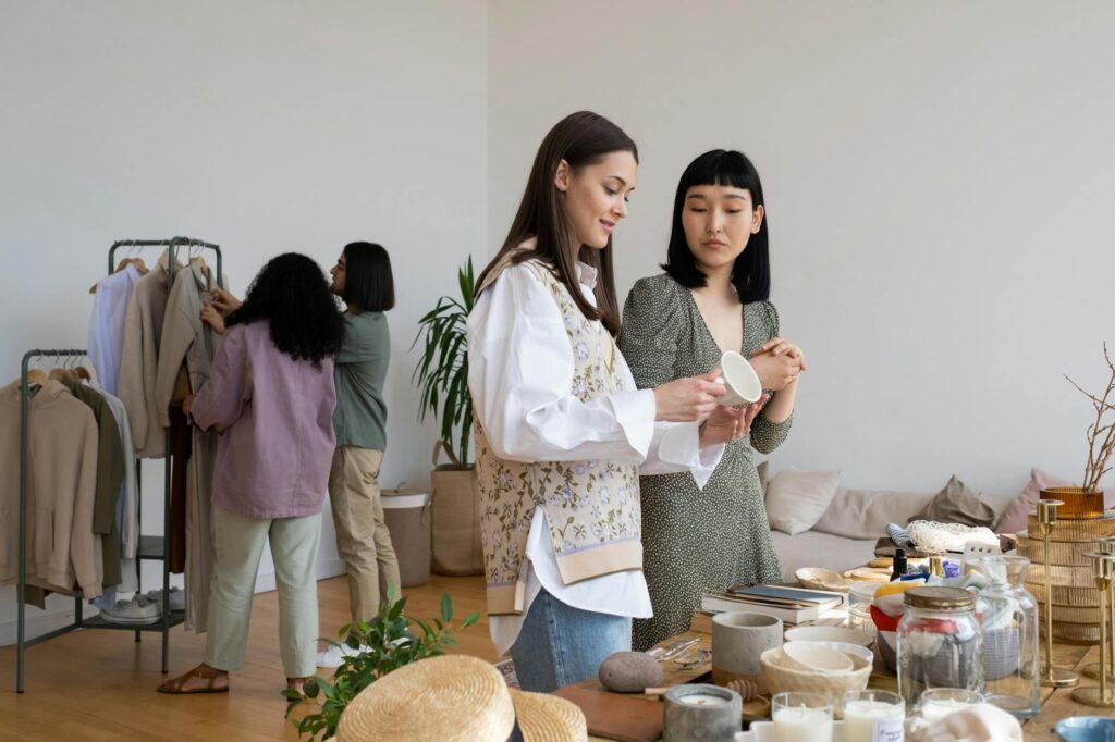 two people shopping