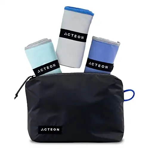 Acteon Microfiber Travel Towel & Wet Bag Set