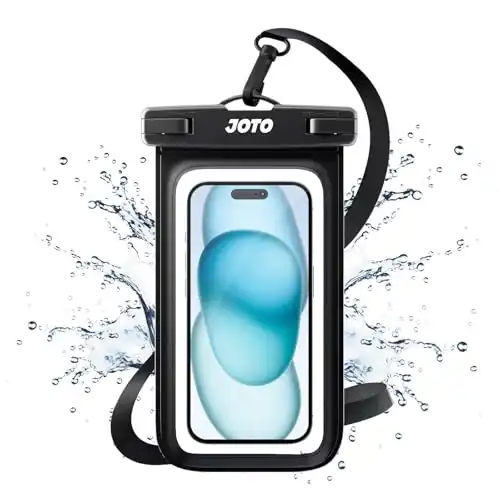 JOTO Universal Waterproof Pouch Case for iPhone 16 15 14 13 Plus Pro Max