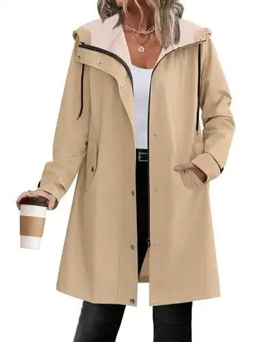 Zeagoo Ladies Lightweight Raincoat