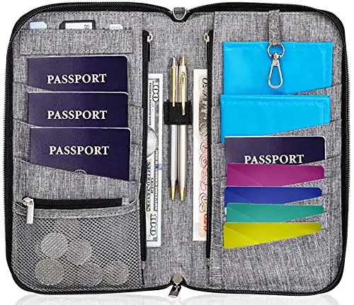 Valante Premium Family Travel Document Organizer