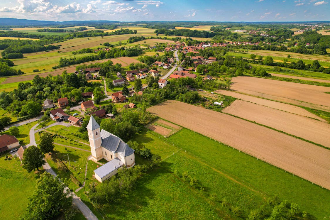 Village in a Countryside in Europe