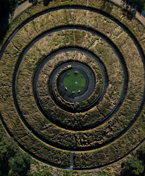 Aerial view of the Olympic Park. Sydney, Australia