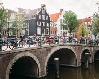 Amsterdam Canal with Bikes