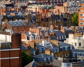 Buildings in cityscape, London, Greater London, England