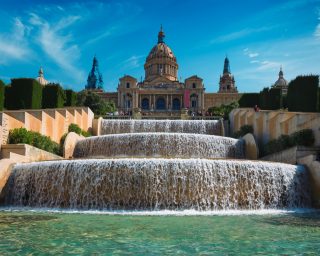 Magic Fountain of Montjuic. Barcelona, Spain