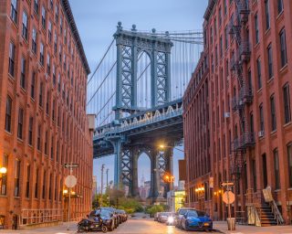 Manhattan Bridge from Brooklyn New York