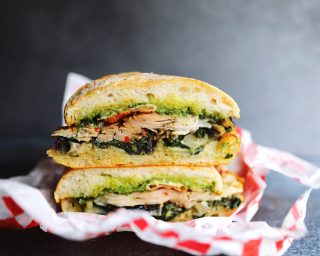 Roast porchetta sandwich