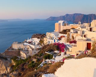 Sunrise on the island of Santorini