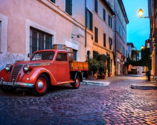 Trastevere street in Rome