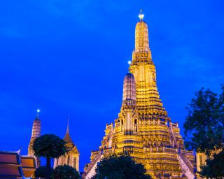 Wat Arun in Bangkok at night